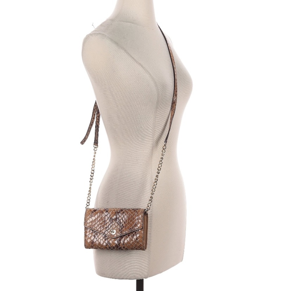 Michael Kors Leather Python Snake Crossbody Bag - image 6